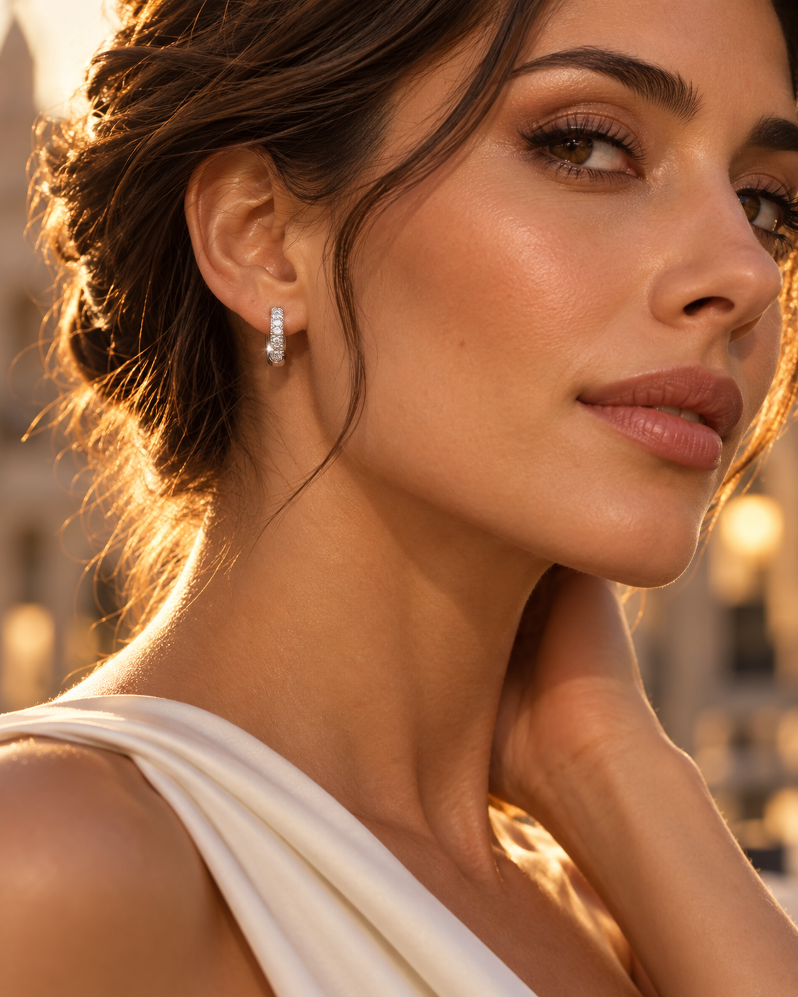 Luce Zirconia – Creolen mit funkelnden Zirkonia