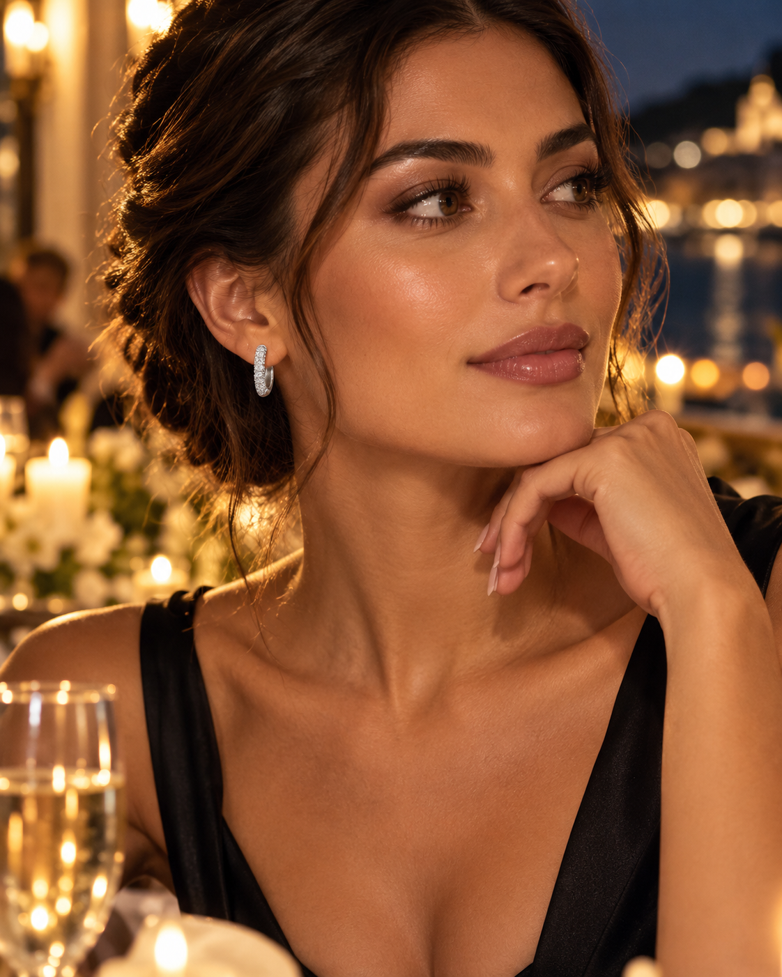 Luce Zirconia – Creolen mit funkelnden Zirkonia