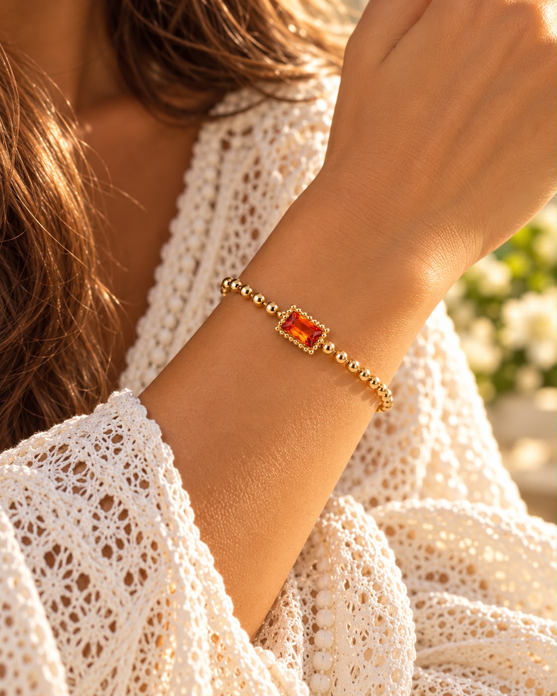 Luce Rettangolo – Damenarmband mit funkelndem Rechteck