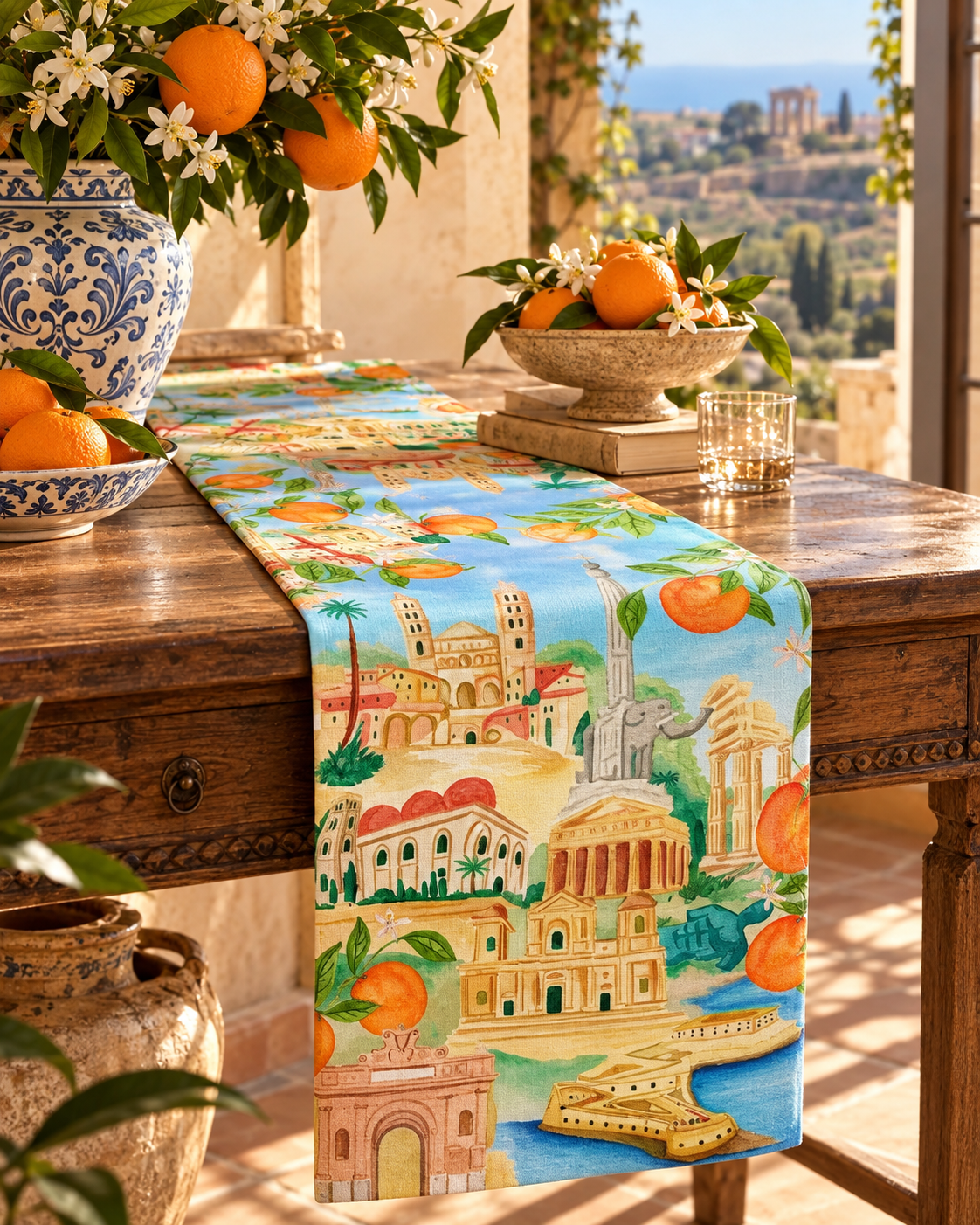 Sicily – Tischläufer aus 100 % Leinen