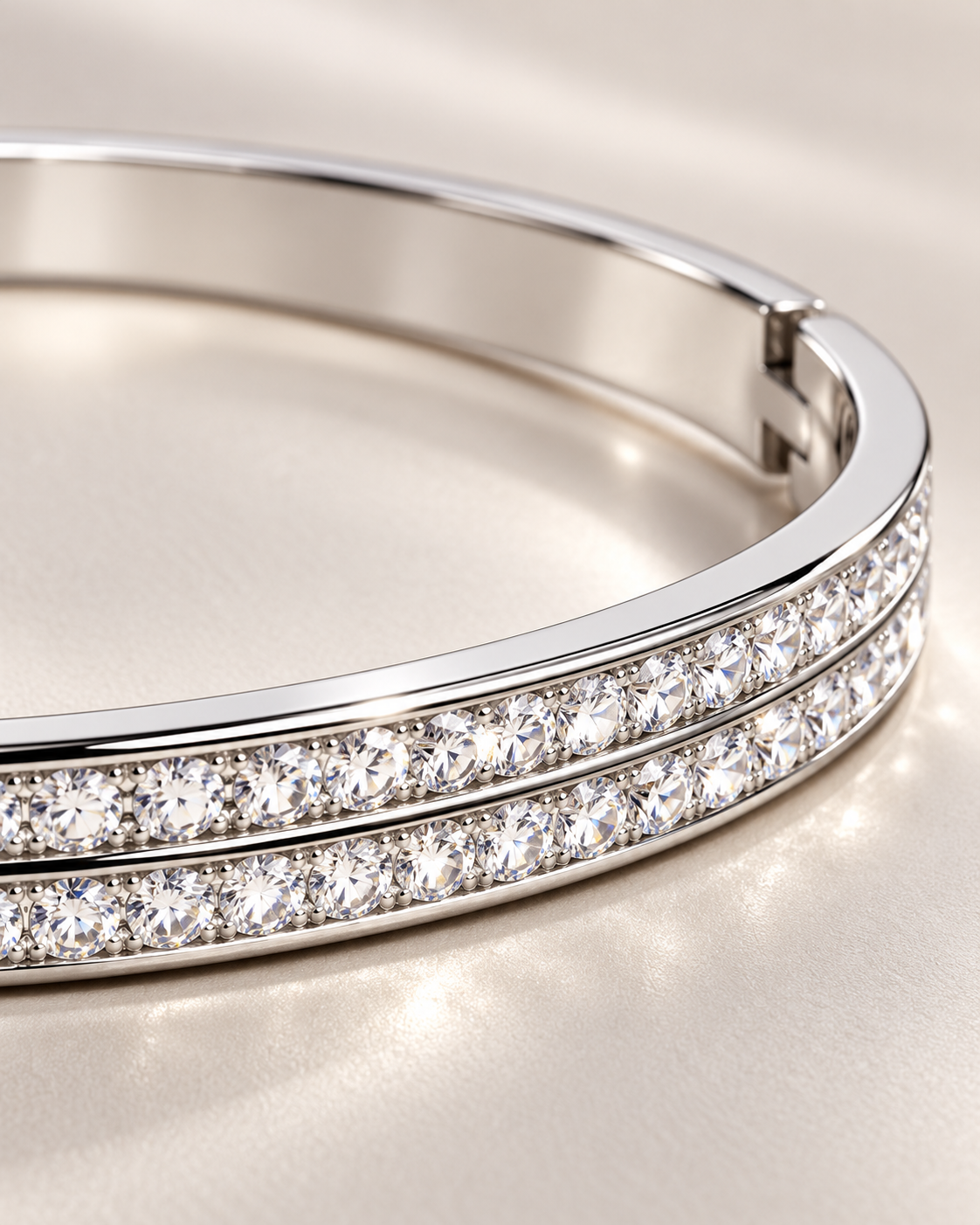 Luce – Armreif mit doppelreihigen Zirkonia