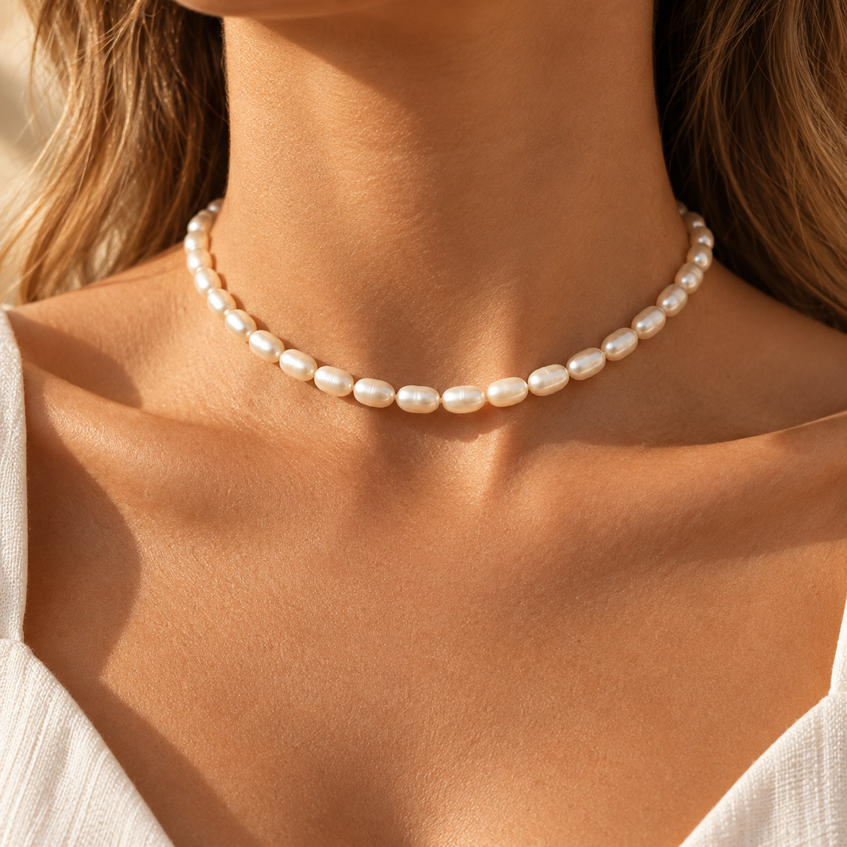 Aire – Choker aus Süßwasserperlen
