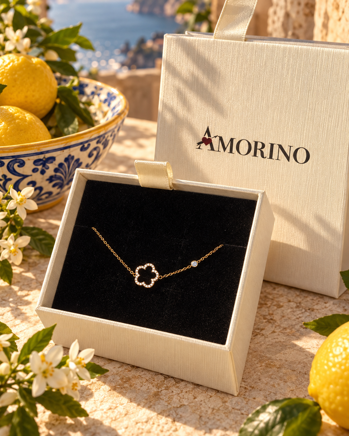 Fiore Luce – Armband mit funkelnder Blume | Gold & Silber