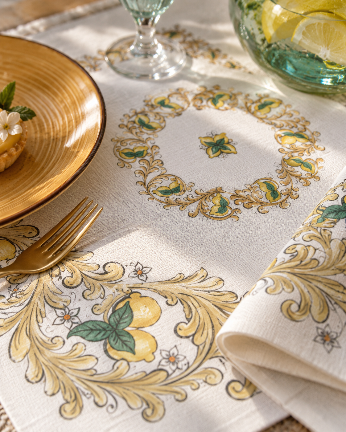 Set aus 4 Platzsets „Isolabella“ aus 100 % Leinen